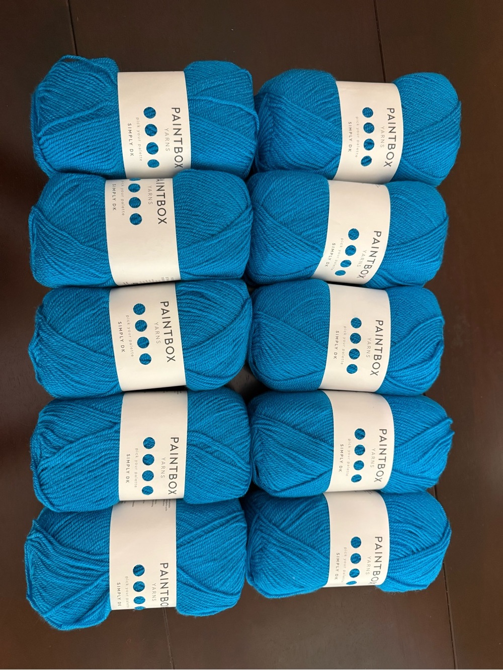 Paintbox Kingfisher Blue Yarn - 10 Skeins
